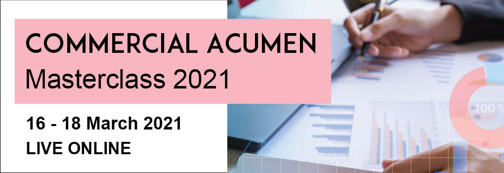 Commercial Acumen Masterclass LIVE ONLINE 2021